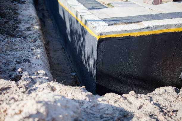 Residential Wet Basement Repair installation at a Lexington, MI home by SJ Waterproofing Pros